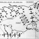 Flight paths for the invasion aircraft of Operation Overlord (UK National Archives)